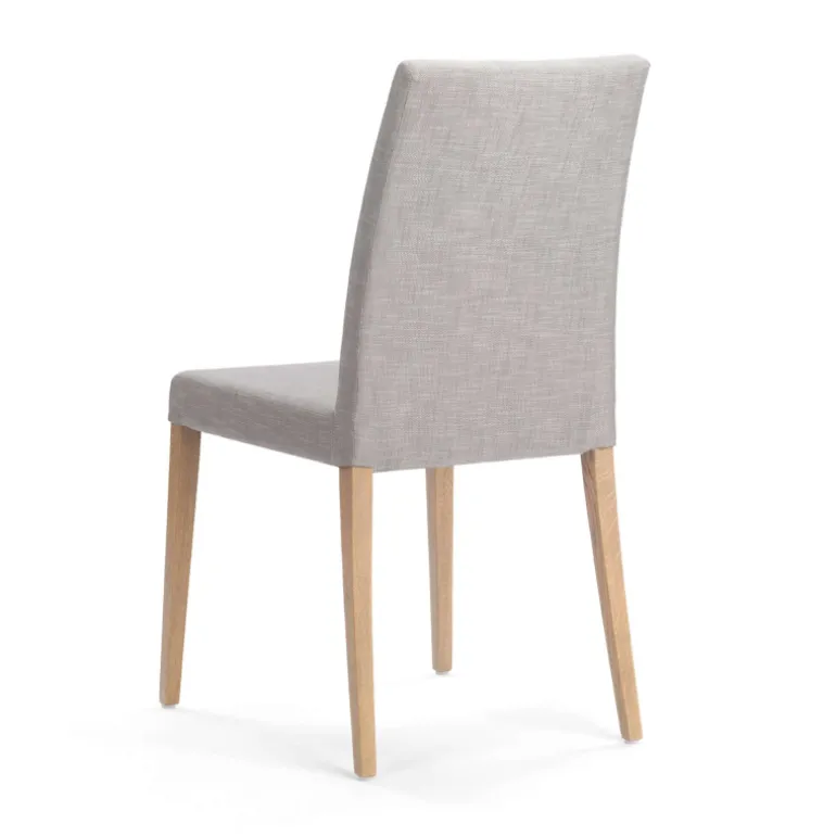 Slim Mobitec® Chaise de salle à manger en tissu et pieds en bois