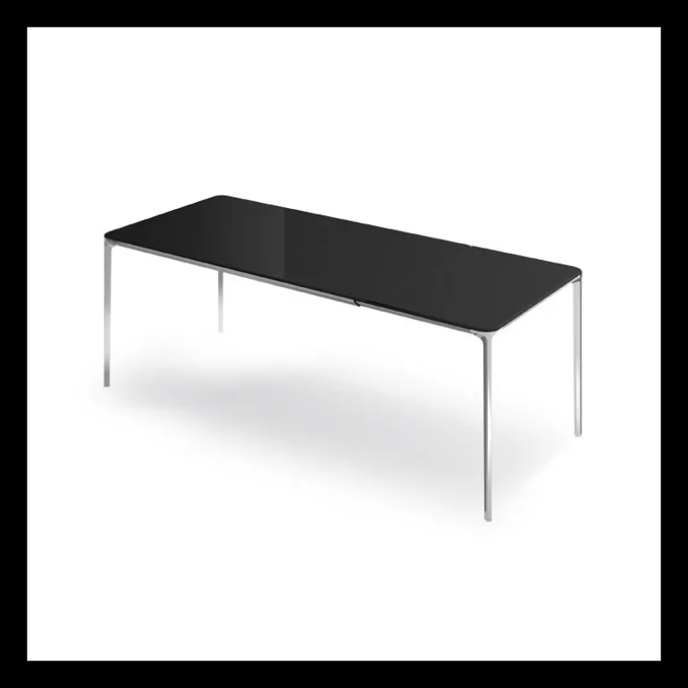 Slim Sovet® Table en verre design extensible