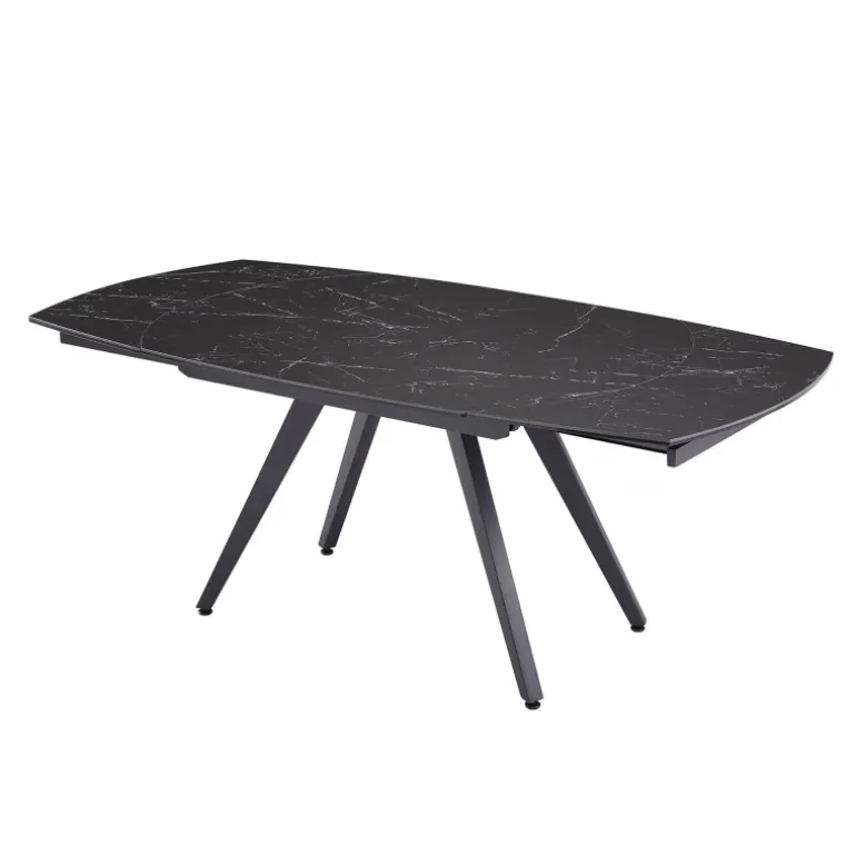 SofiaTable moderne extensible en céramique avec pieds en métal