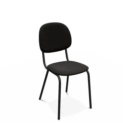 STR5 Chaise contemporaine en métal et en tissu fabriquée en Belgique