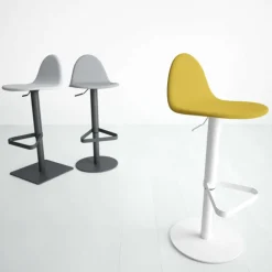 Tabu Tabouret de bar réglable en tissu