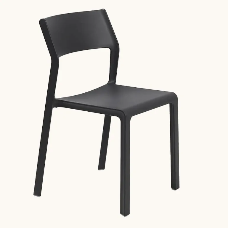 Trill bistrot Chaise moderne en polypropylène empilable