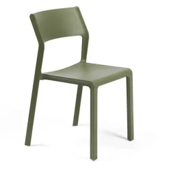 Trill bistrot Chaise moderne en polypropylène empilable