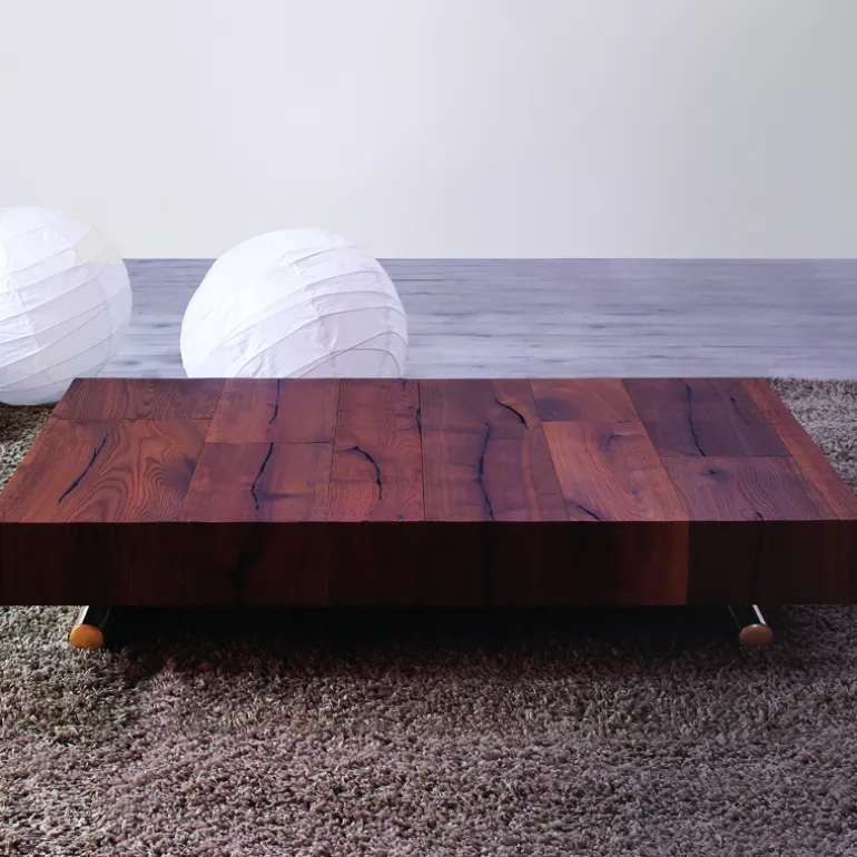 Ulisse Table relevable extensible pour petit espace en bois