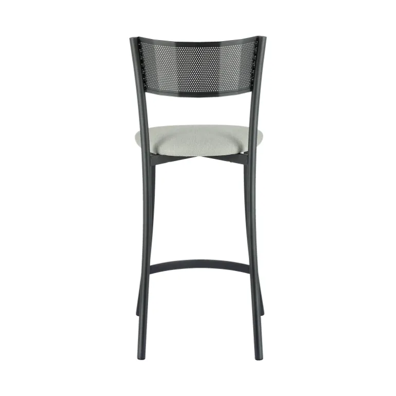 Wasabi Carrier® Tabouret haut assise en tissu et structure en métal fabrication française