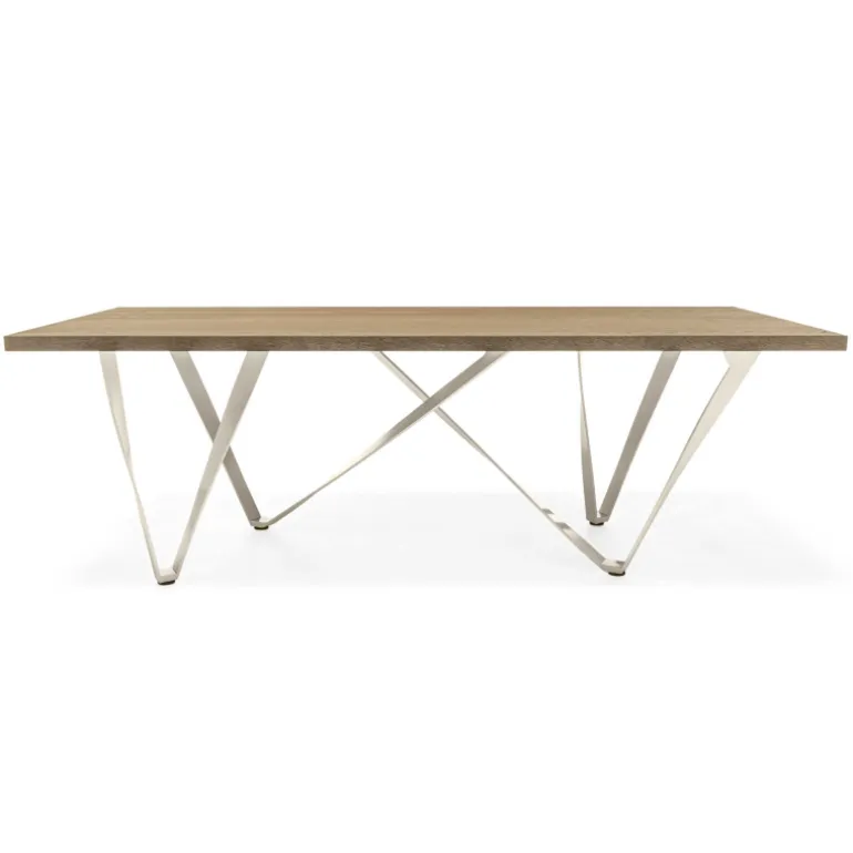 Wave Table design rectangulaire avec pied en métal